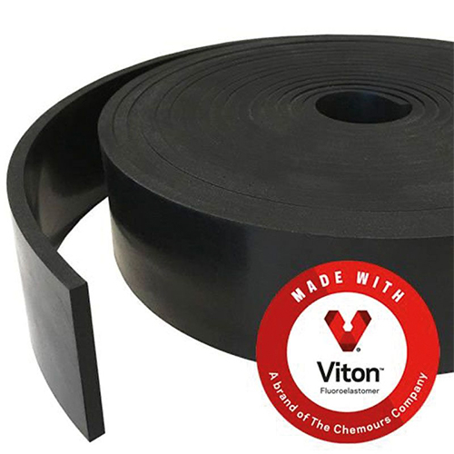 Viton Rubber Strip 70° To 75° Hardness Available From Delta Rubber Limited