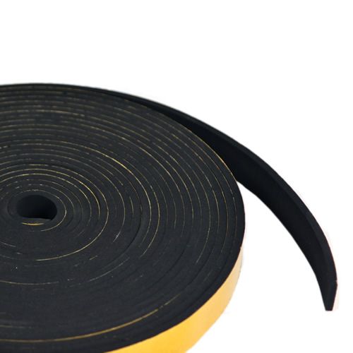 Self Adhesive Sponge Rubber Strip 75mm wide x 20mm thick